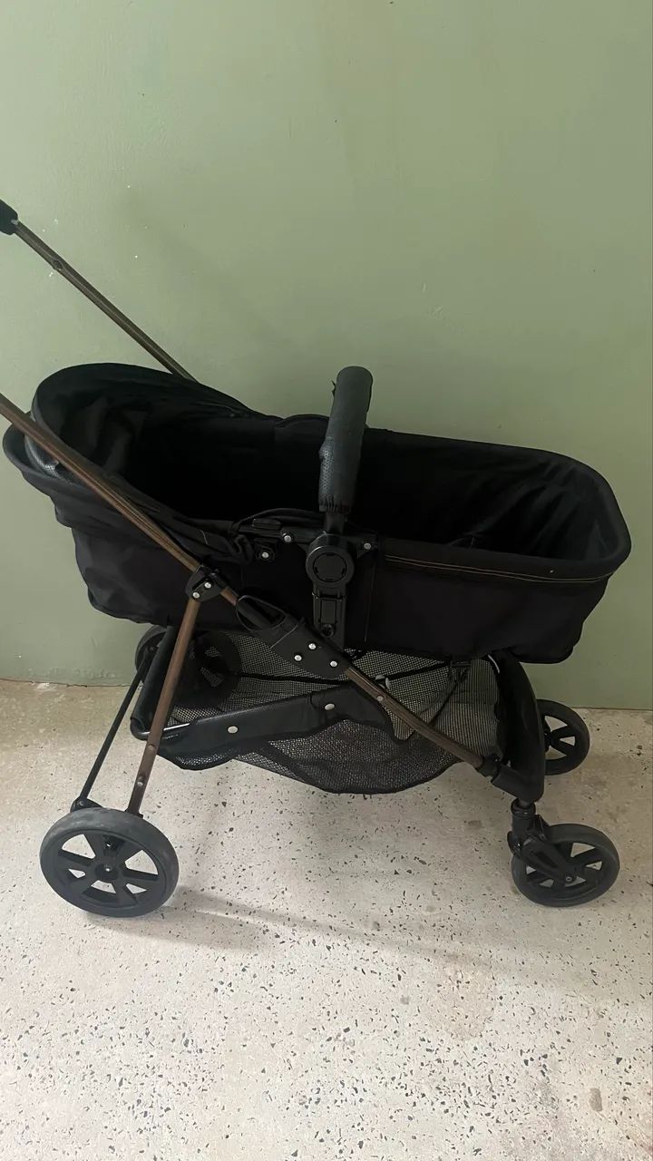 Carrinho de bebê com Moisés 