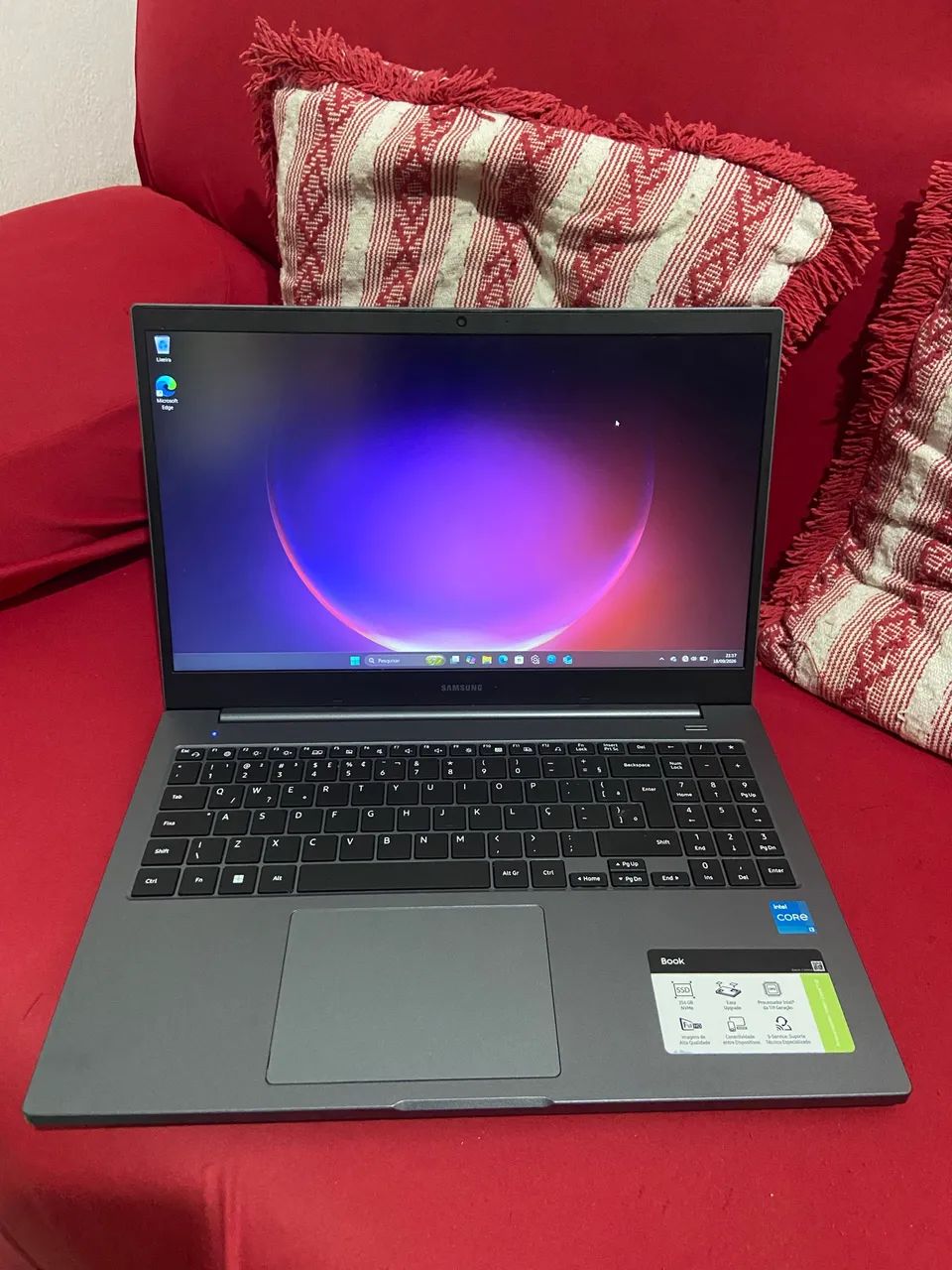 Notebook Samsung book i3 11ª geração ssd nvme 256gb - Foto 4