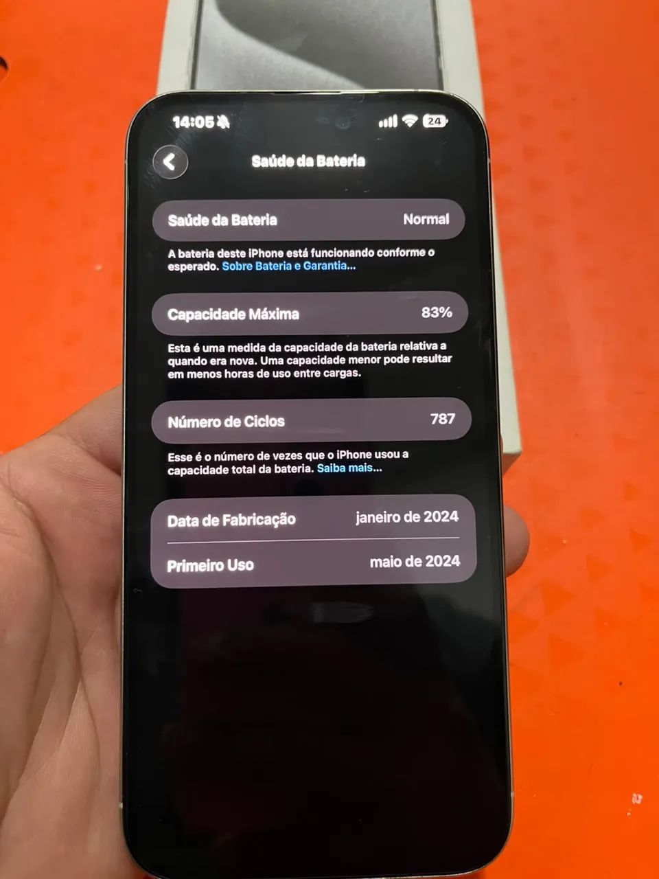 iPhone 15 pro Max branco 256gb - Foto 2