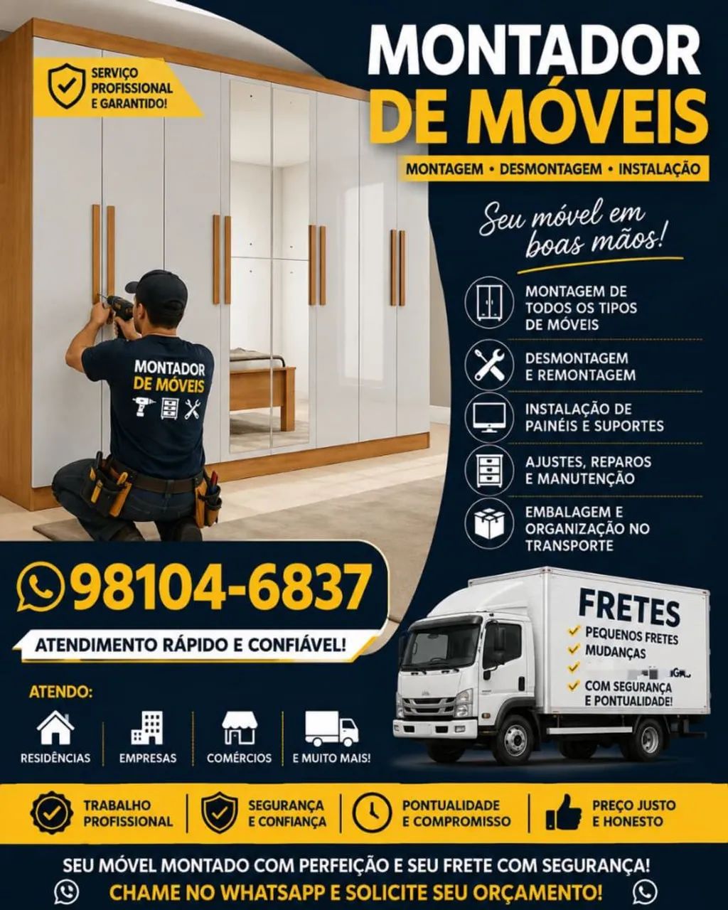 Guarda roupa/ montador de móveis 