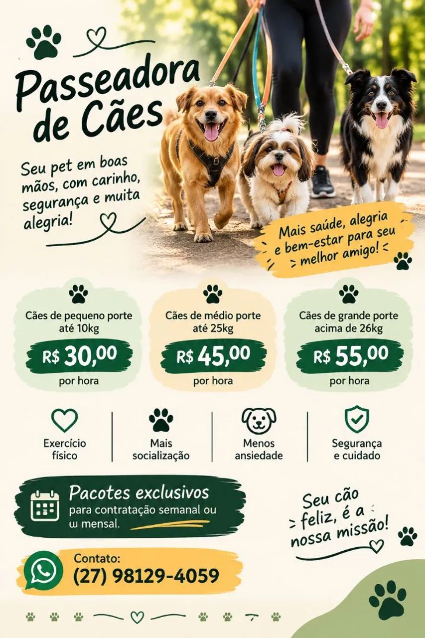 Passeadora de cães 