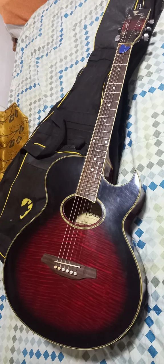Violão elétrico profissional. Pra vender hoje.. - Foto 4