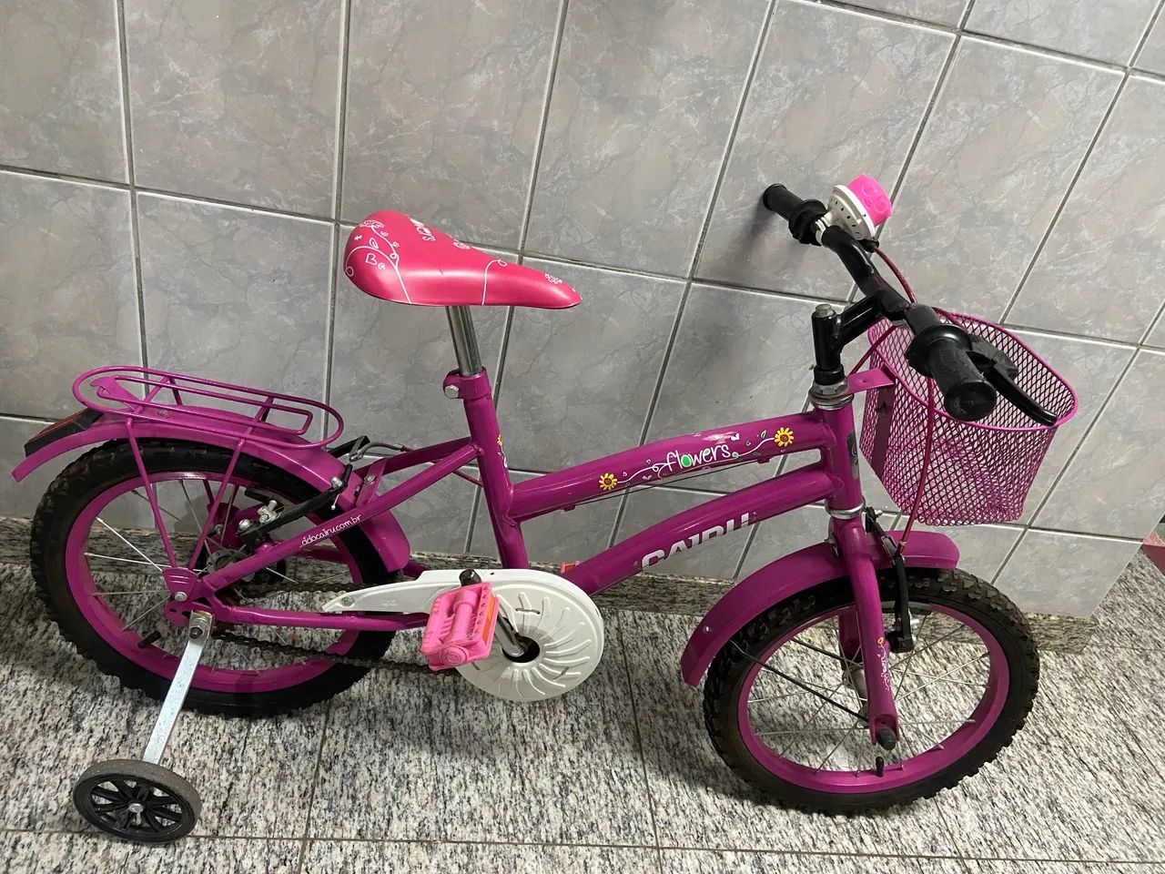 Bicicleta infantil rosa  - Foto 2