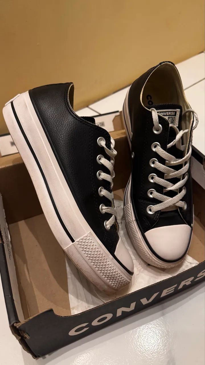 Vendo converse de couro n36  - Foto 3