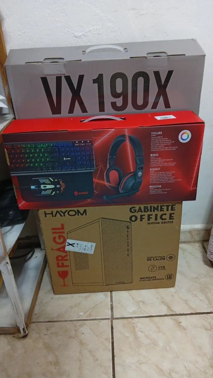 COMPUTADOR NOVO + MONITOR 19" + KIT GAMER RGB ?