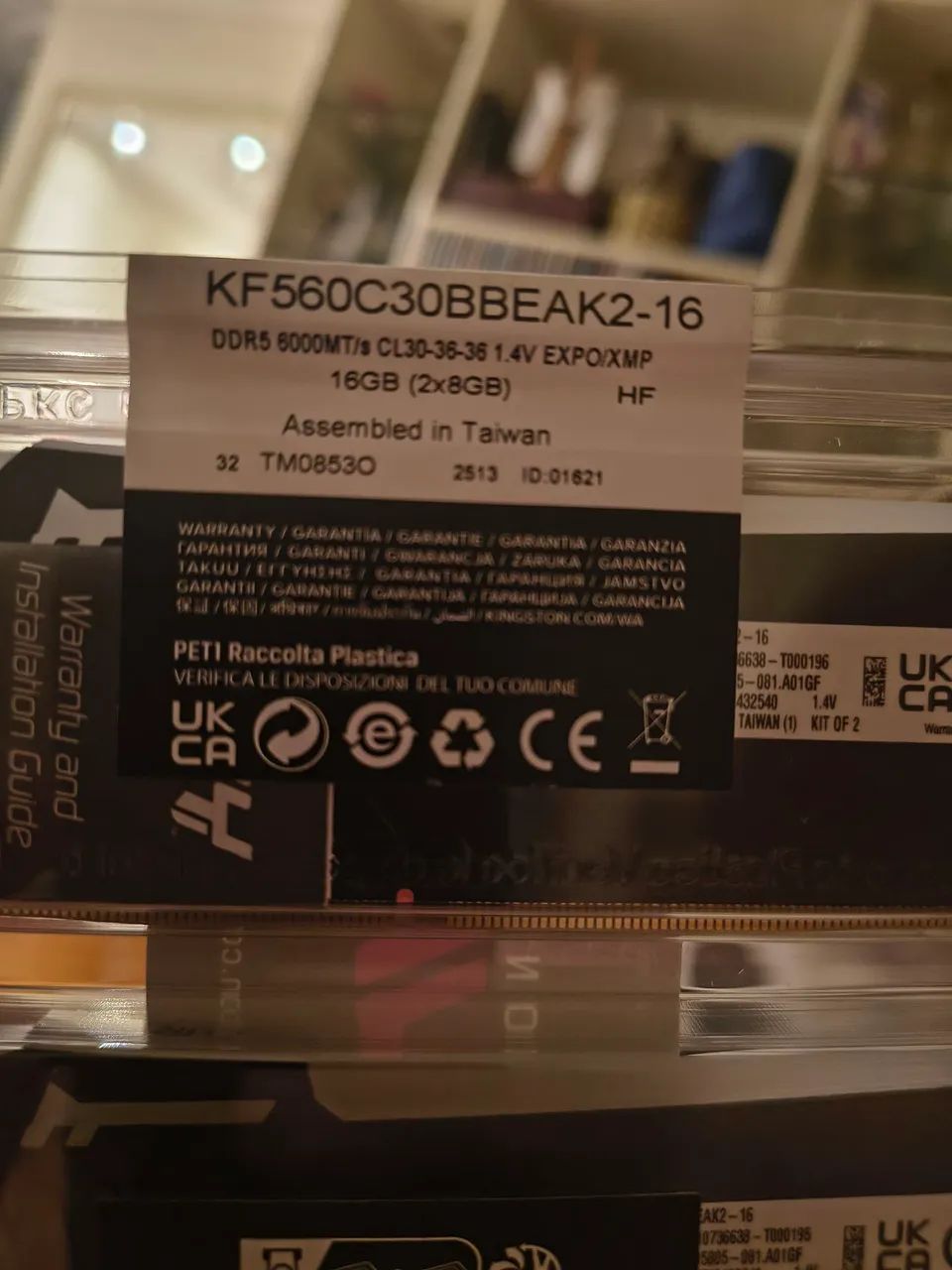 Memória Ram DDR5 2x8 Kingston Fury 6000mhz CL30 - Foto 5