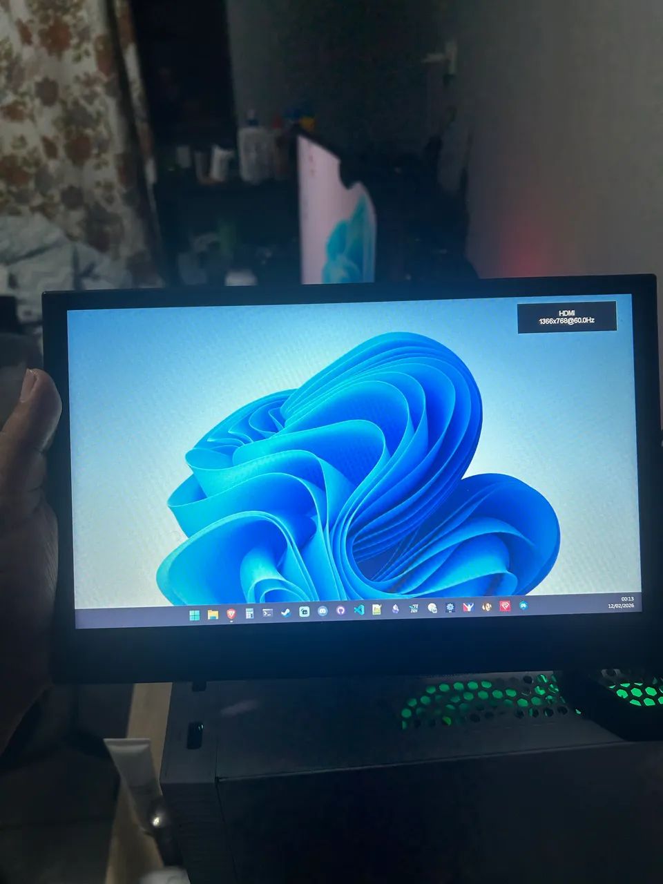 Monitor 10 polegadas HDMI e Tipo C