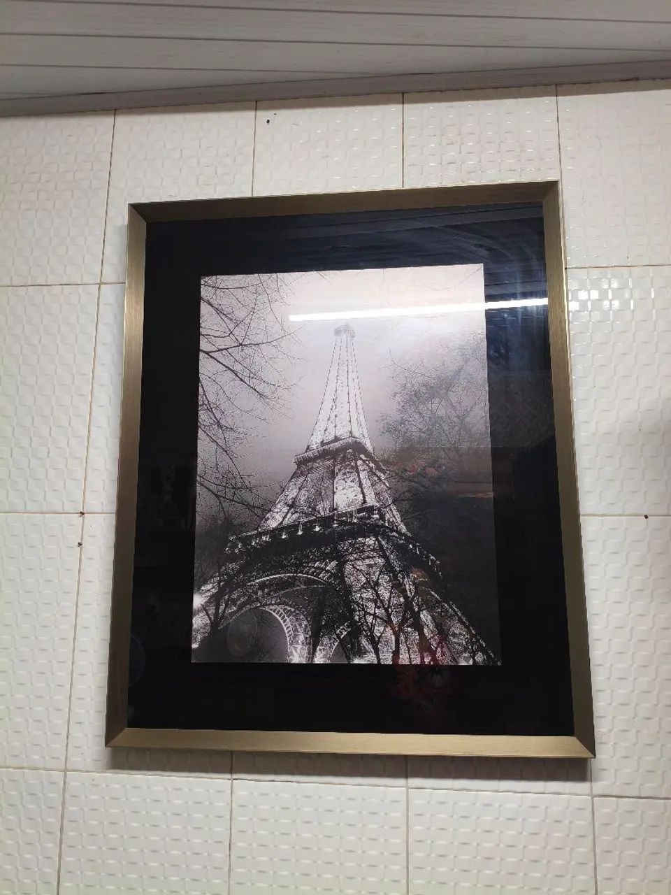 Quadro da torre Eiffel moldura de alumínio  - Foto 2