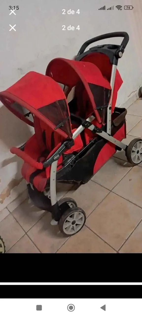 Carrinho de gêmeos / Carrinho de bebê  - Foto 2
