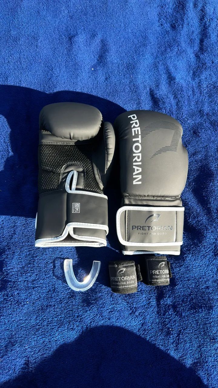 KIT LUVA DE BOXE E MUAY THAI FX2 PRETORIAN - Foto 2