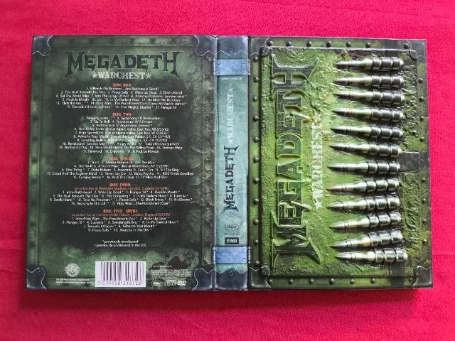 MEGADETH WARCHEST BOX SET (4CD + DVD) | Edição Limitada Rara - CDs