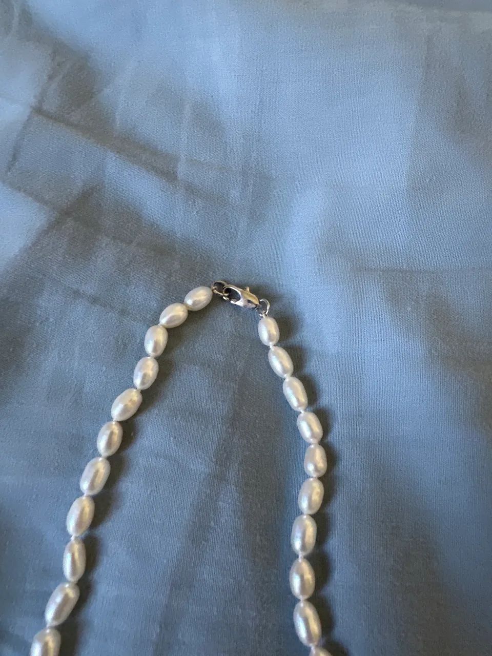 Colar de pérolas com strass - Foto 4
