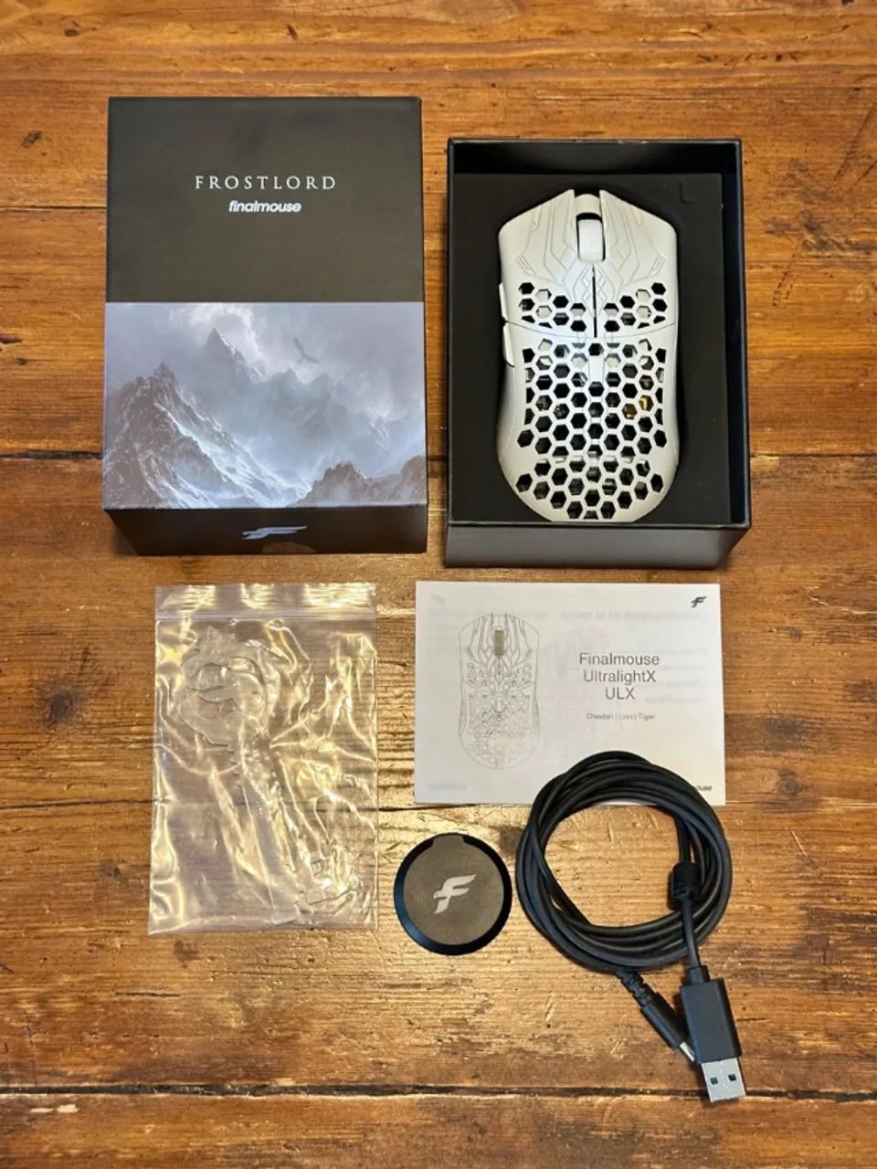 Finalmouse UltralightX Frostlord/Lサイズ Mouse Finalmouse ULX FROSTLORD LARGE EDIÇÂO LIMITADA RARIDADE