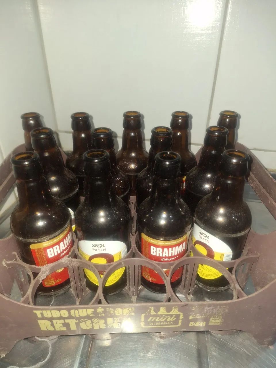 Vasilhame de cerveja  seco