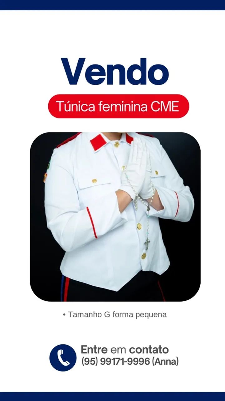 Túnica colégio militar 