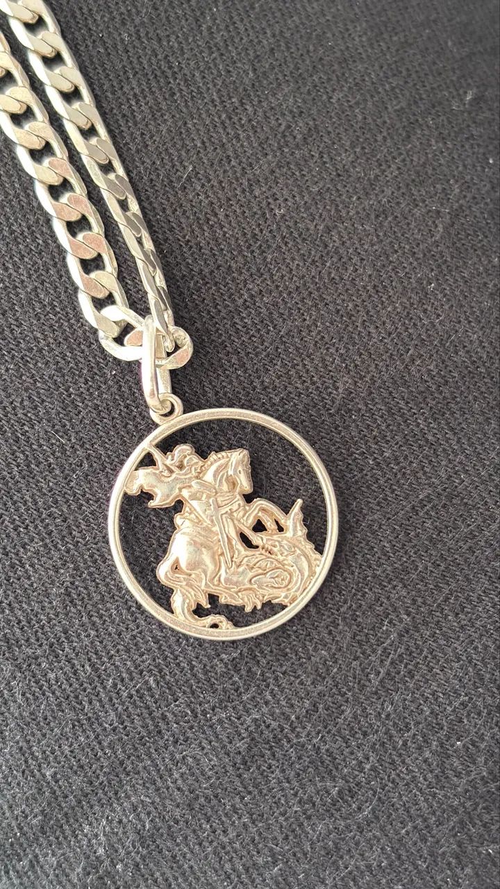 PULSEIRA CORRENTE E PINGENTE DE PRATA 925 - Foto 3