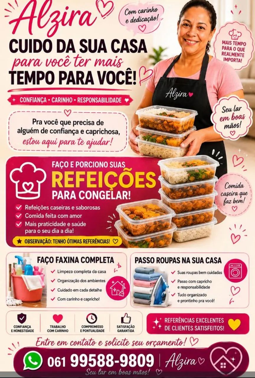 Faço faxina completa 