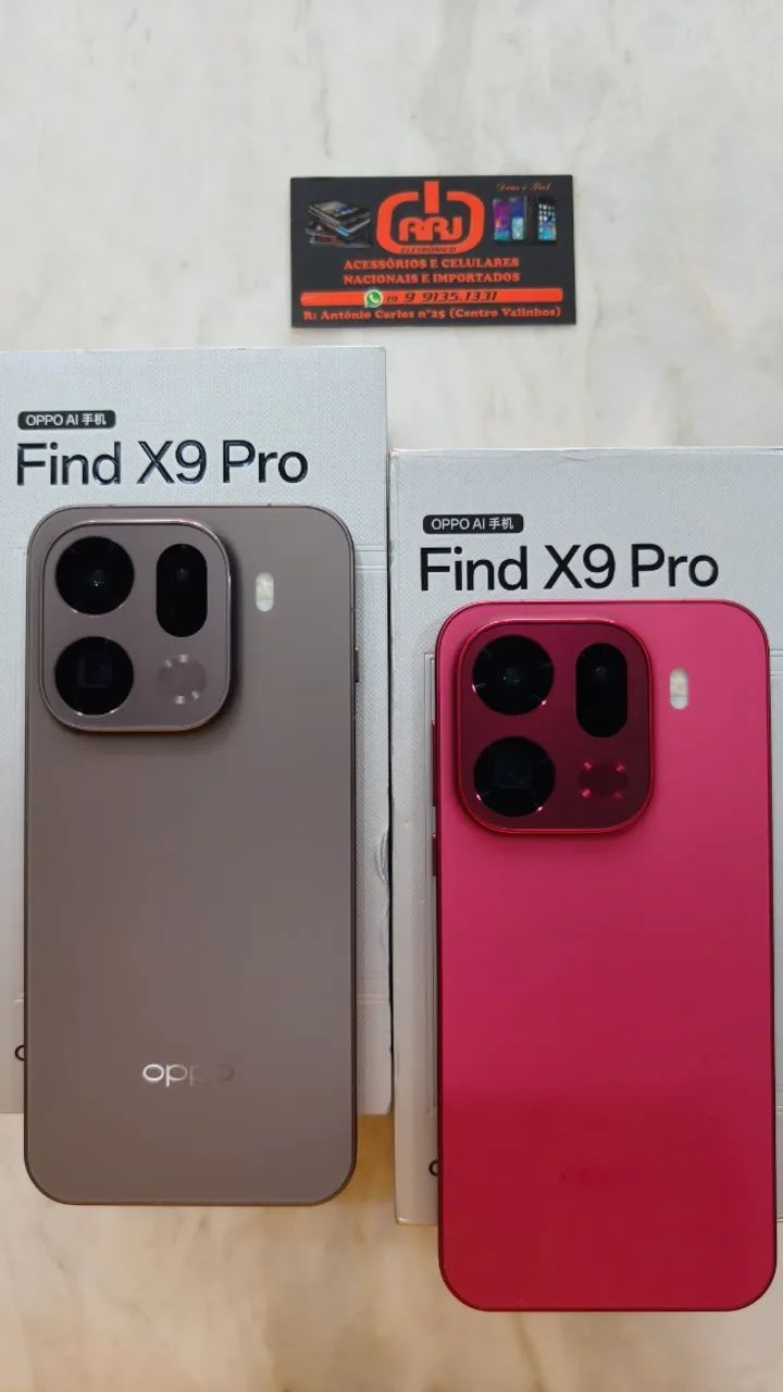 OPPO Find X9 Pro 16GB 512GB CN e GLOBAL LEIA - Celulares e