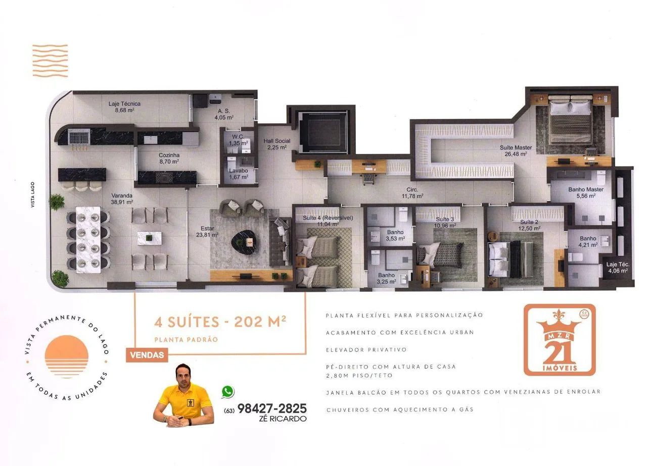 Apartamento Orla 14 - Foto 4