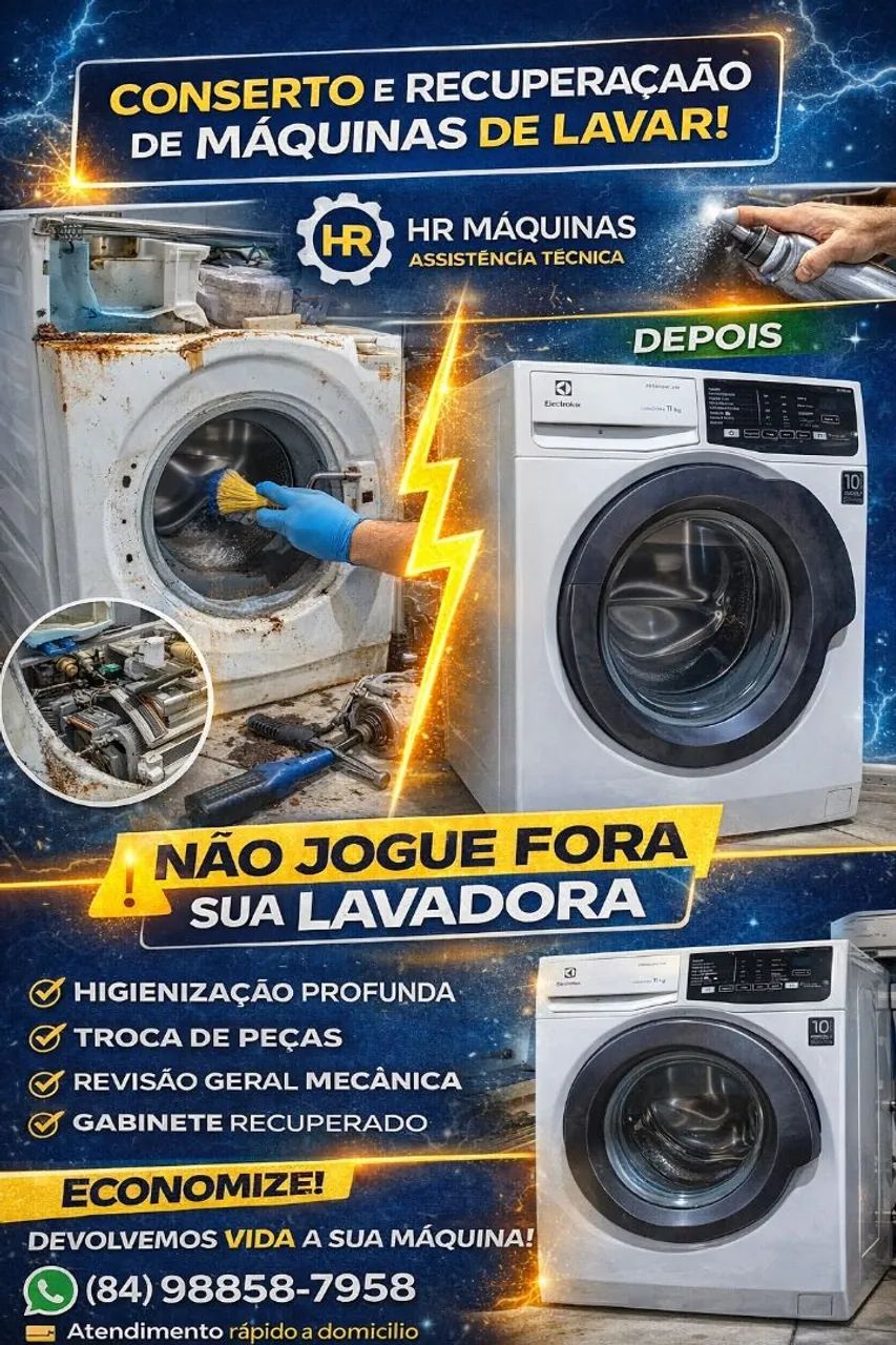 Consertos de máquinas de lavar 