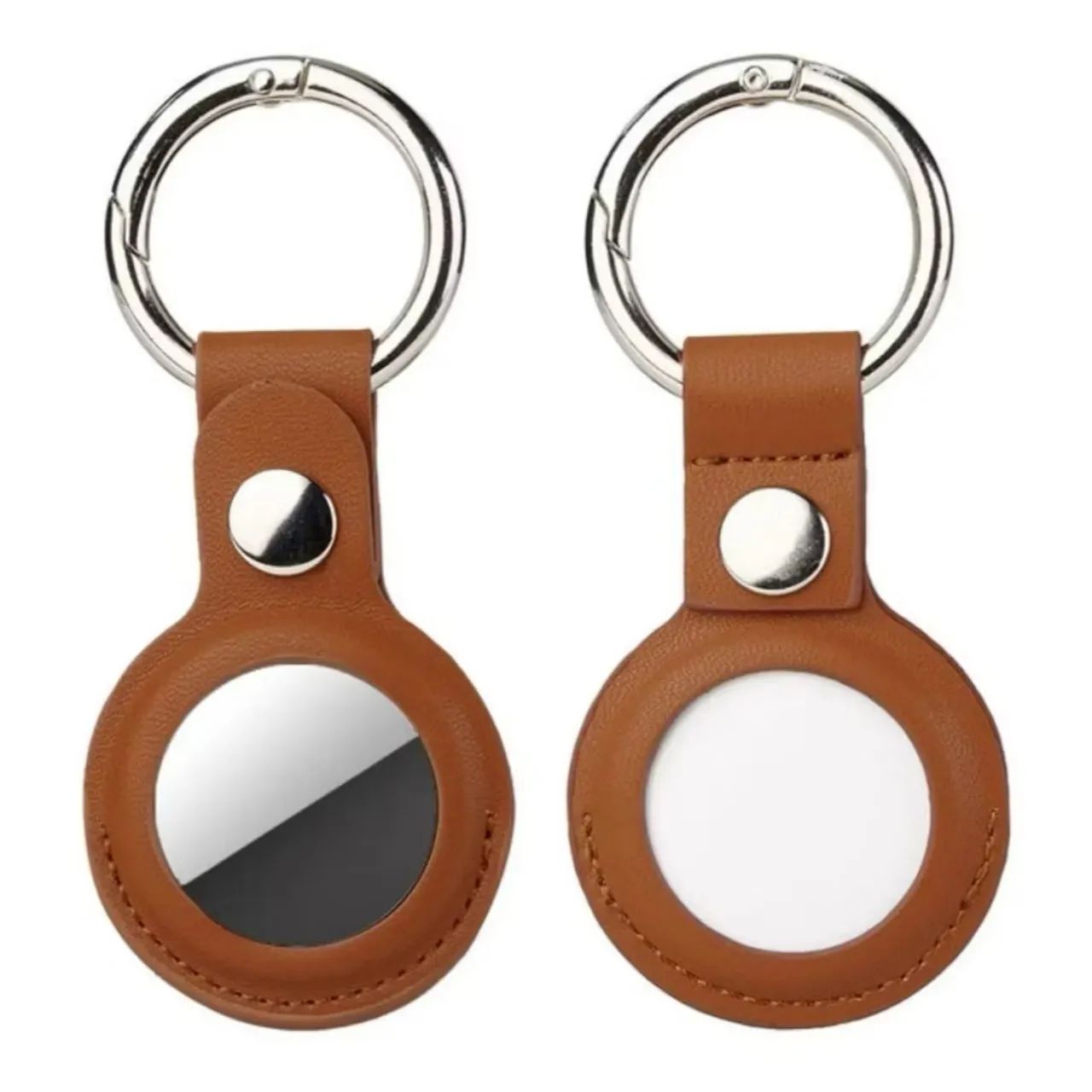 Chaveiro case para Apple AirTag em couro sintético - Foto 4