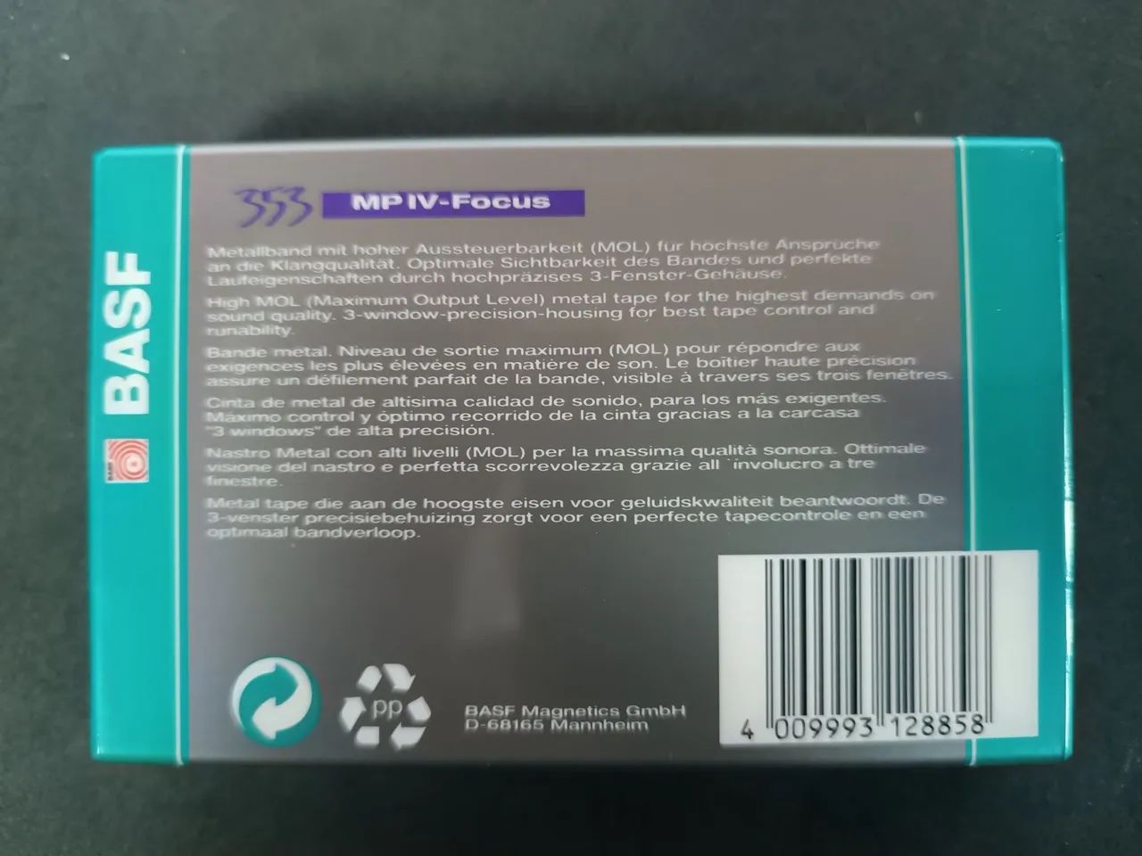 Fita k7 basf metal 74 min virgem Germany - Foto 2