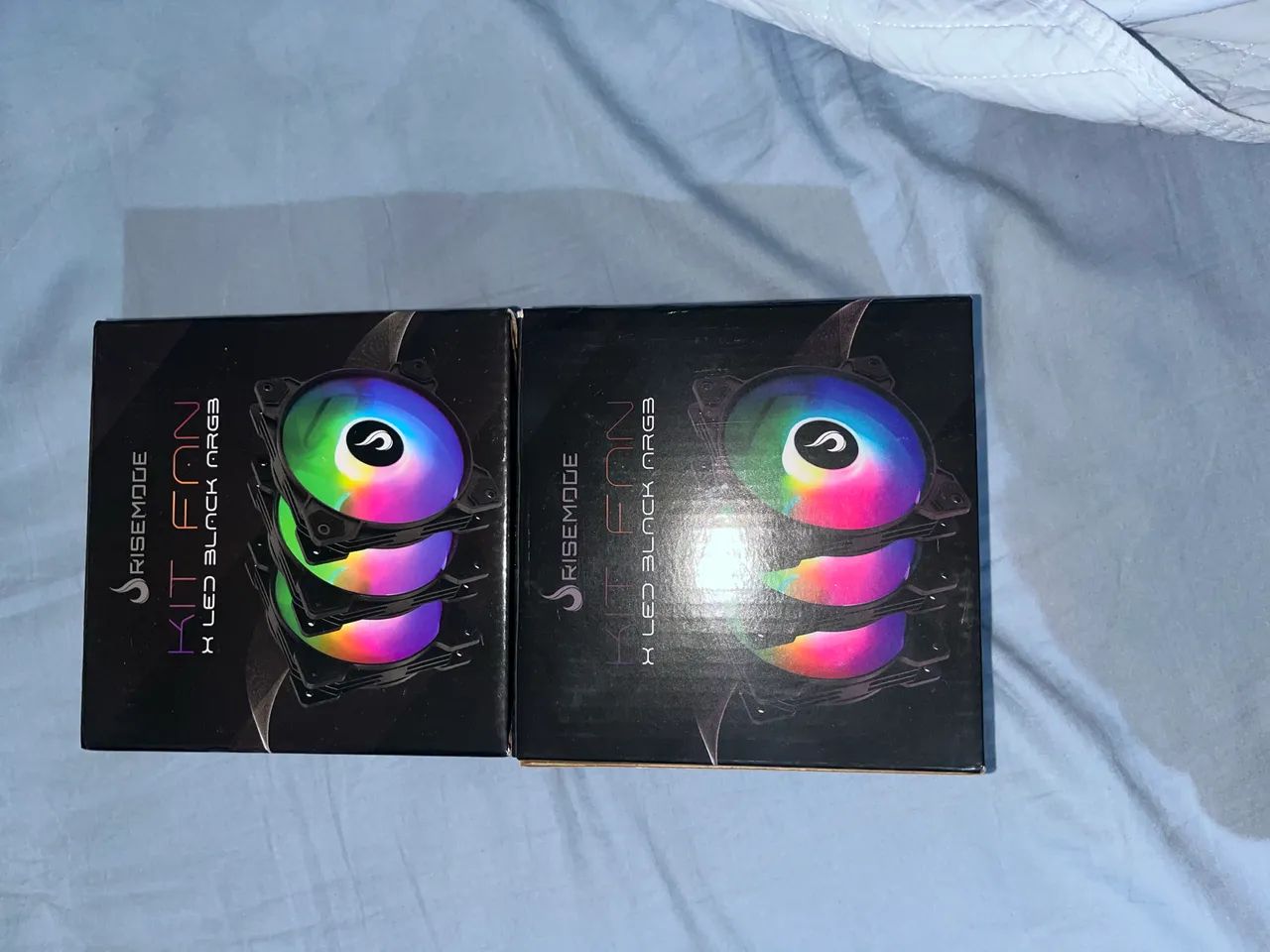 Kit 6 Fans (3x2 caixas) Rise Mode X ARGB 120mm  - Foto 4