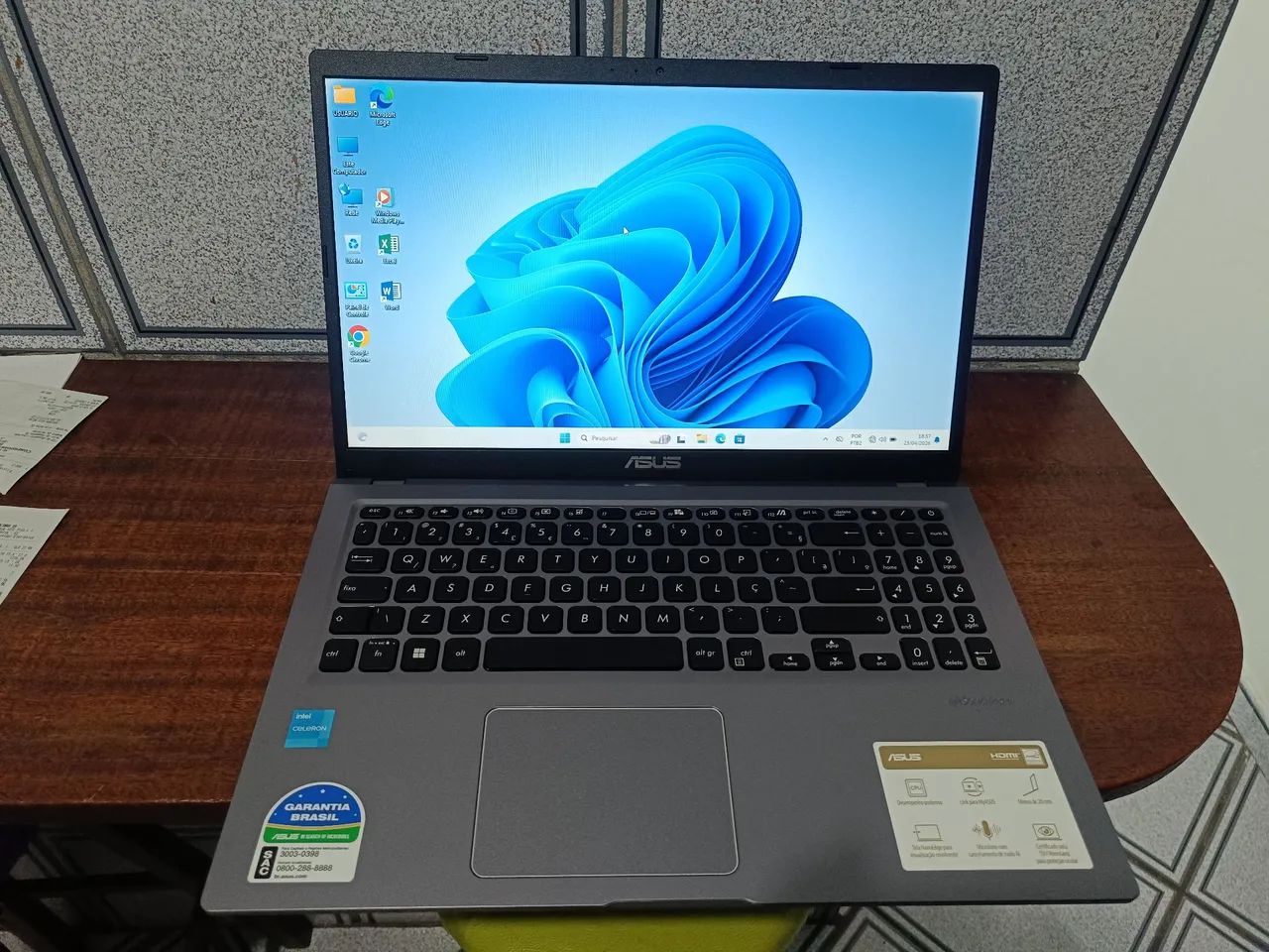 Notebook Intel quadcore Celeron zero nota e garantia ssdsvme ddr4 wi-fi webcam bluetooth  - Foto 3