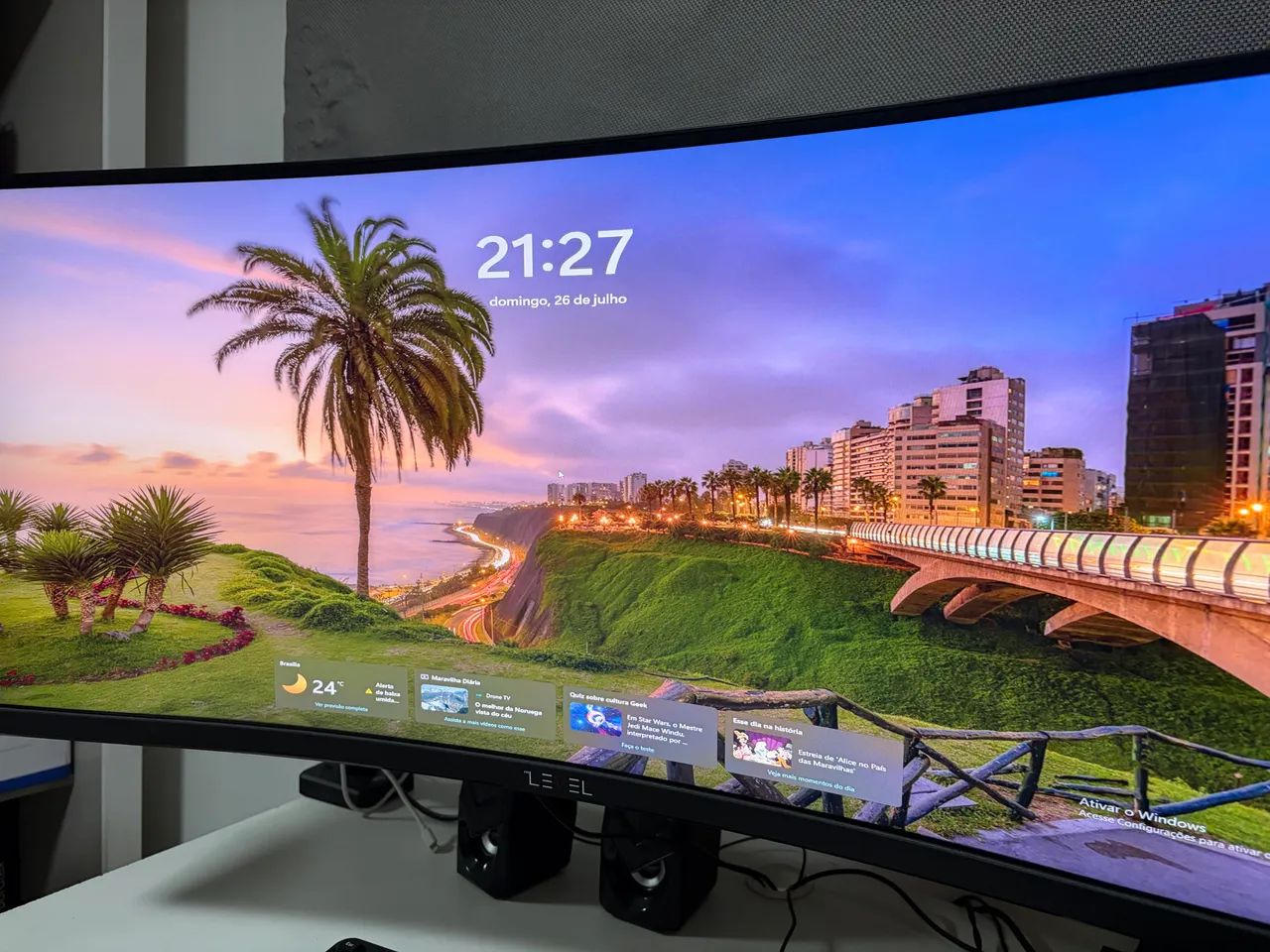 Monitor Gamer de 34 polegadas (Curvo)- Level