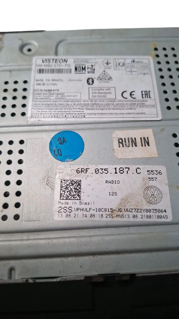 Multimidia Jetta codigo 6RF.035.187.C - Foto 3