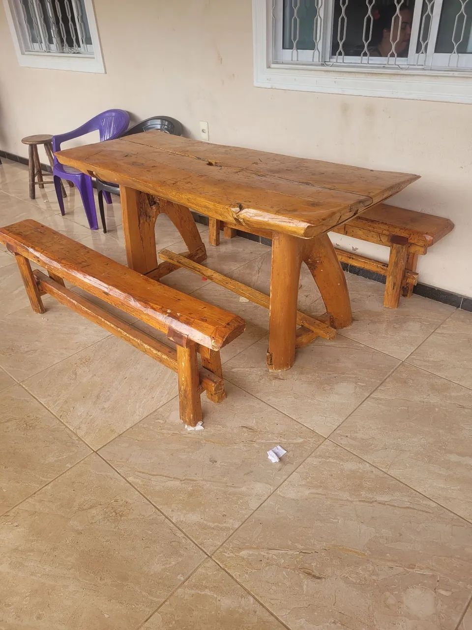 Mesa rústica 