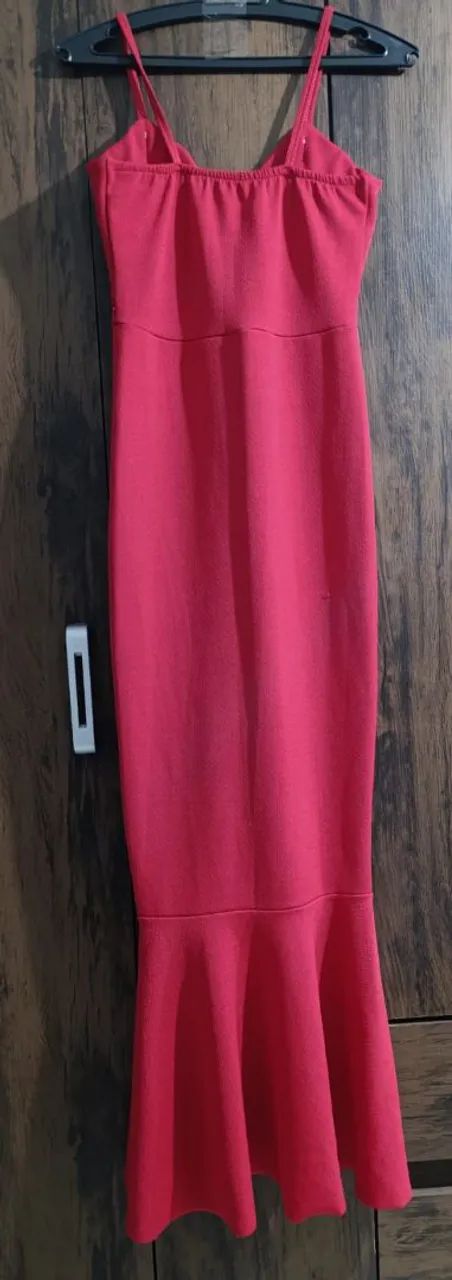 Vestido Longo Sereia Vermelho ?