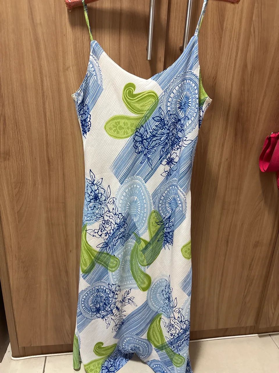 Vestido forrada estampado 