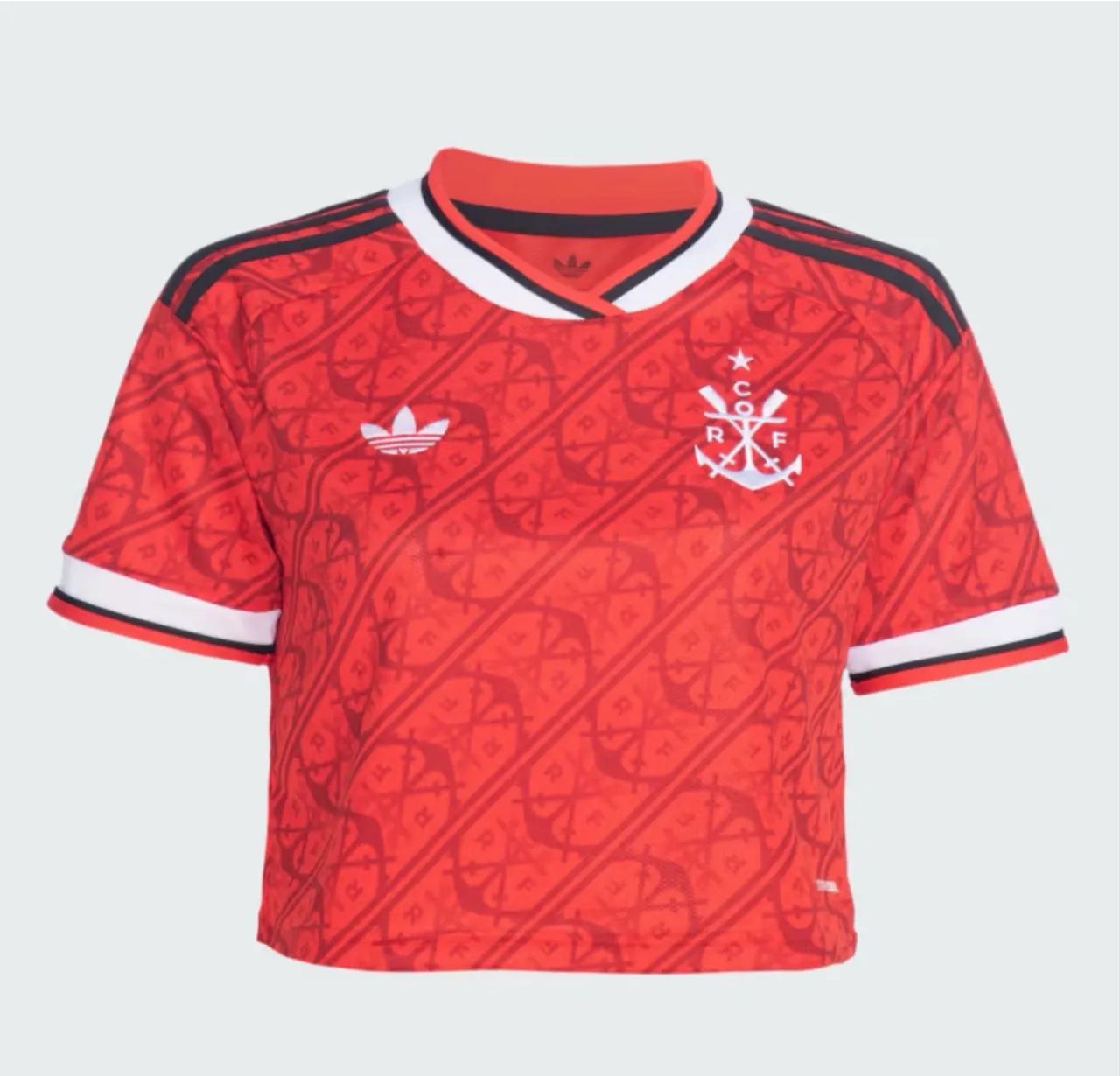 Camisa cropped do Flamengo 