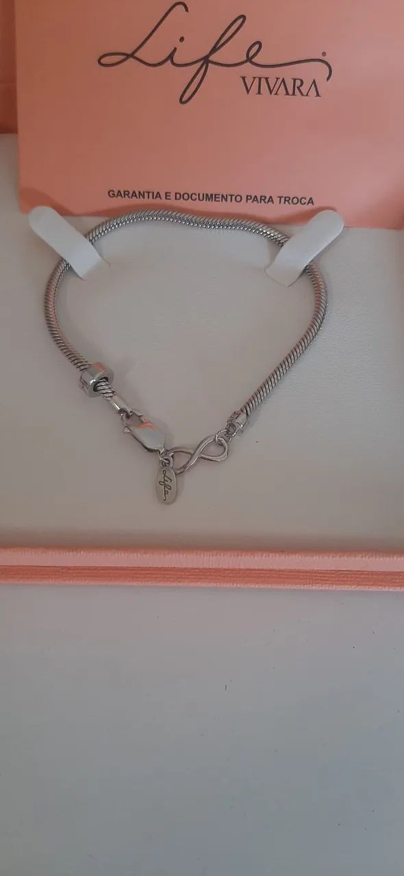 Pulseira Vivara Life de prata com nota fiscal  - Foto 2