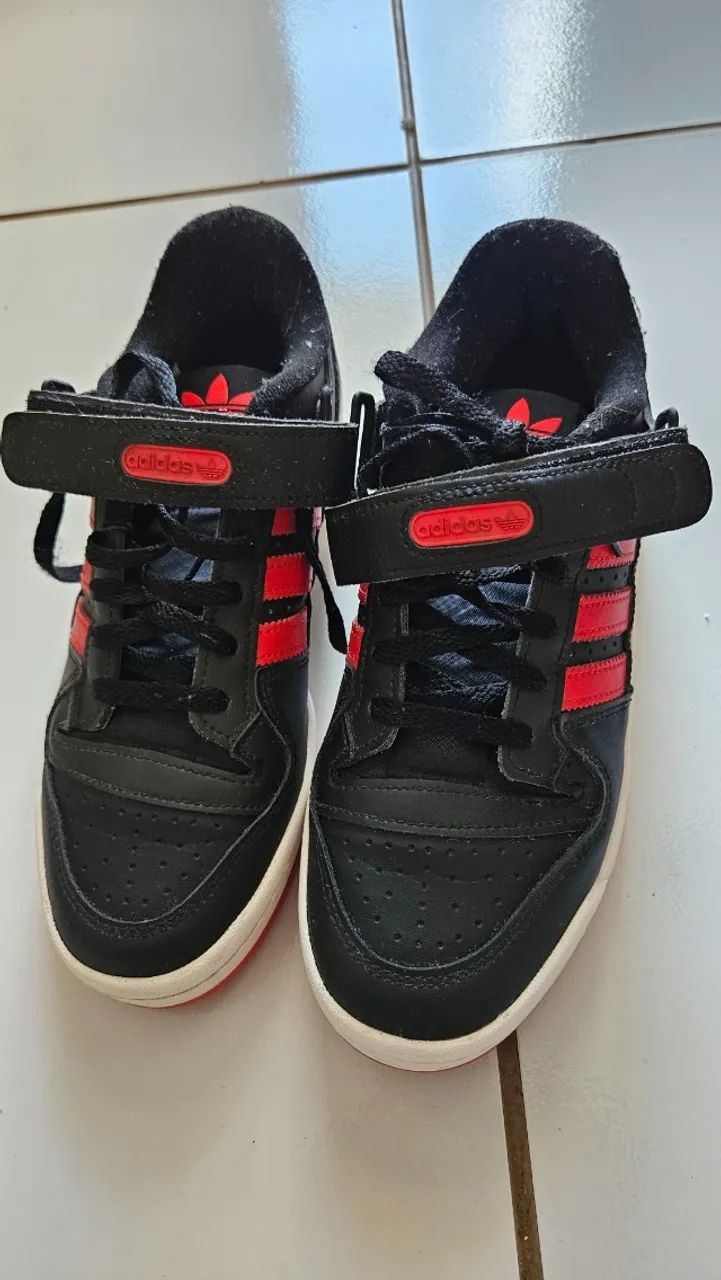 Adidas Forum Low Original - Vermelho e Preto - Foto 3