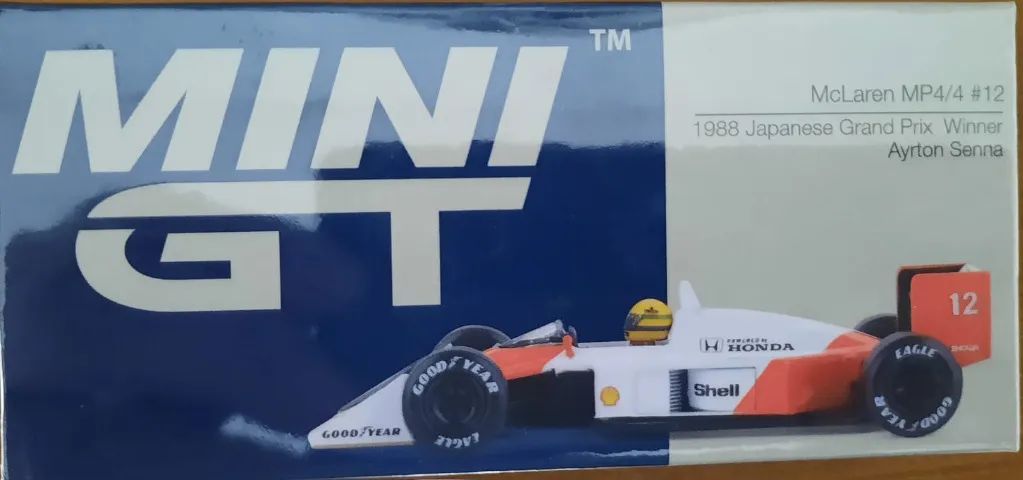 Mini GT McLaren MP 4/4 1988 Japanese Grand Prix Winner Ayrton