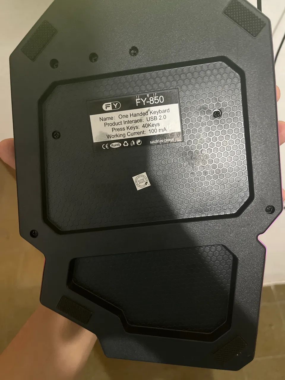 Teclado de uma mão para pc ou mobilado  - Foto 3