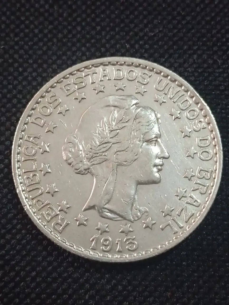 Moeda de Prata de 2000 Réis 1913