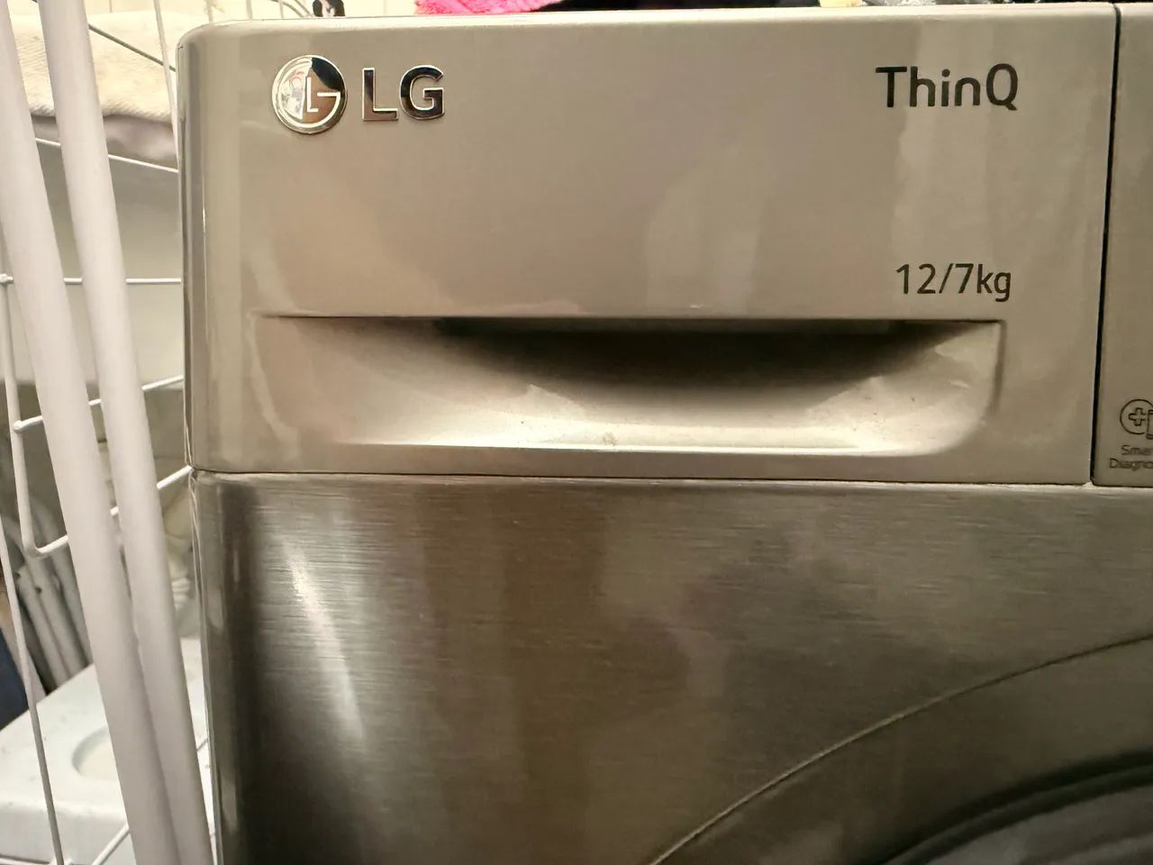 Lava e Seca LG Inox 12kg/7kg - excelente estado  - Foto 5