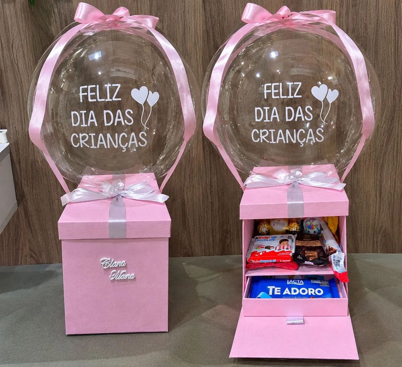 Caixa explosão dia das crianças 