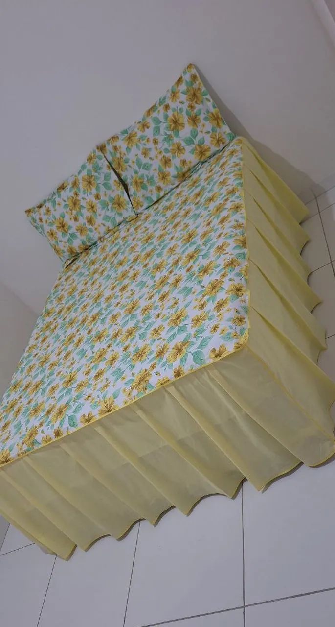 Colcha de Cama 100% Algodão e 150 Fios - Tecido Frio e Macio - Foto 2