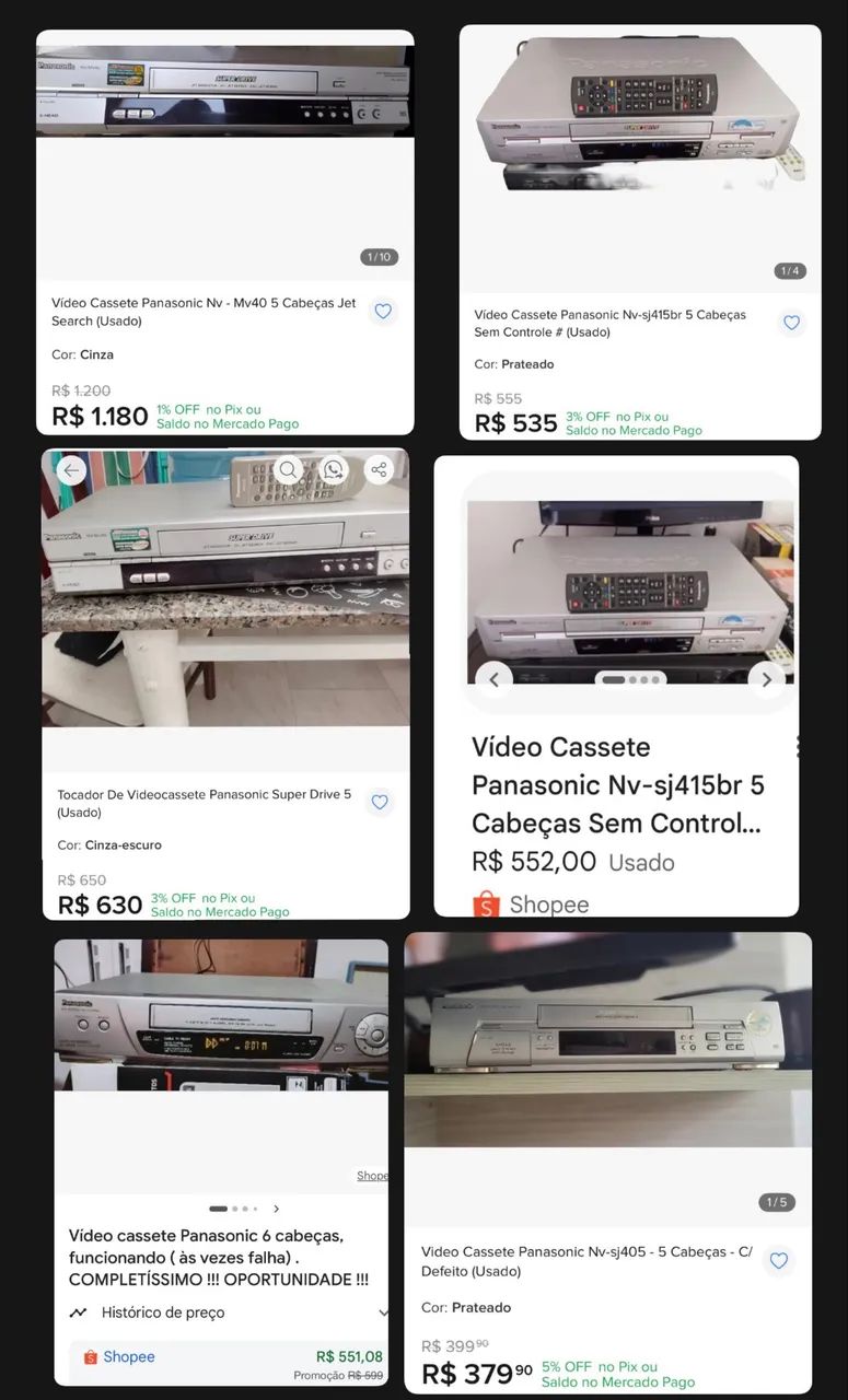 Videocassete 5 cabeças + combo de fitas VHS  - Foto 2