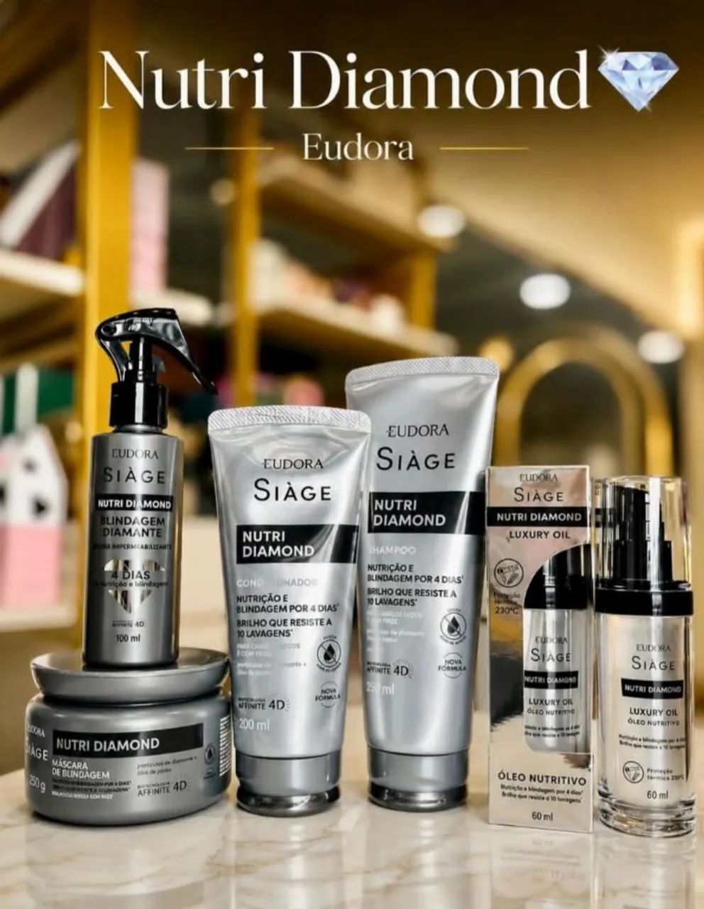 KIT COMPLETO NUTRI DIAMOND SIAGE EUDORA 