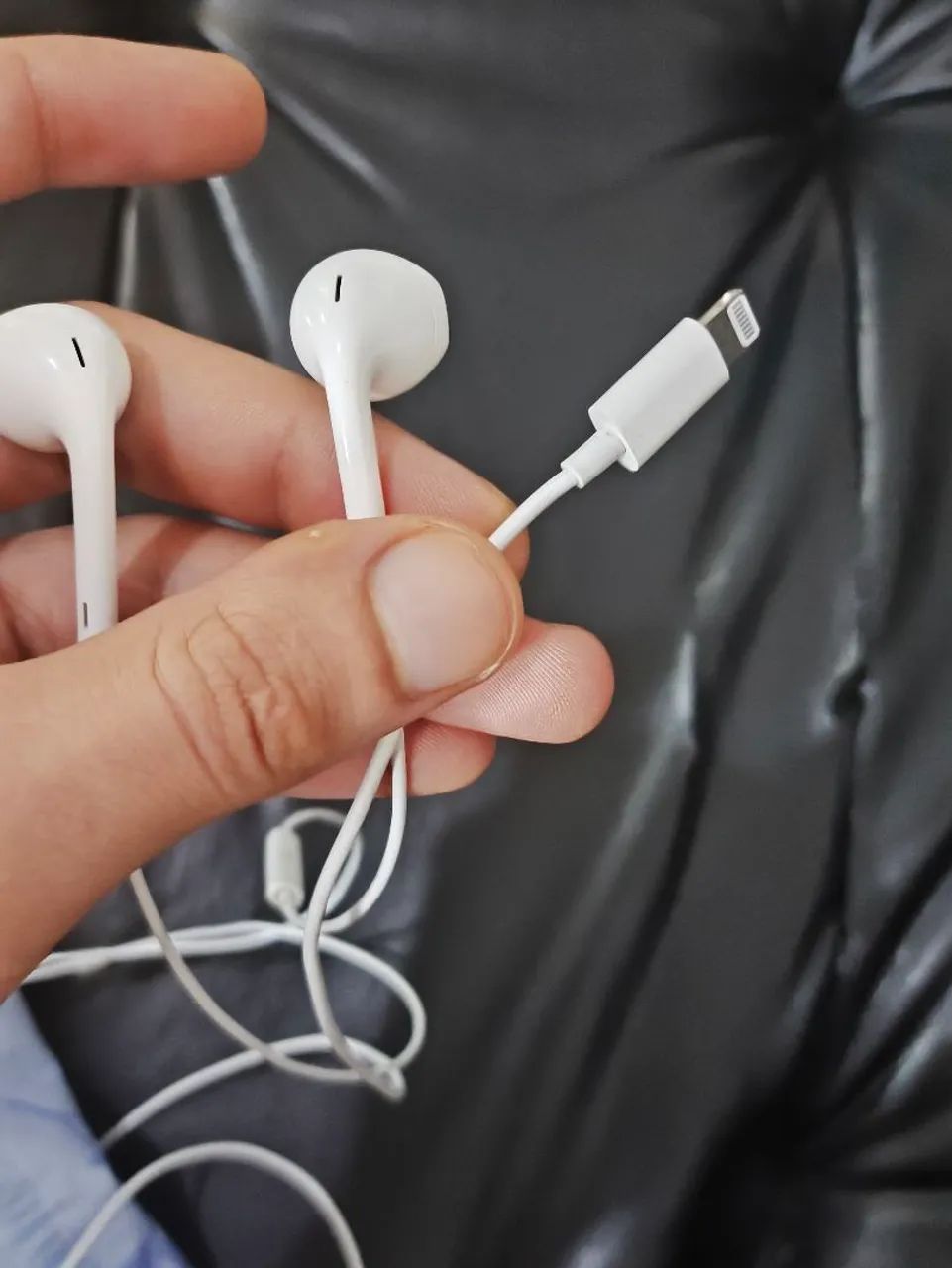 Fone de ouvido apple lightning branco - Foto 4