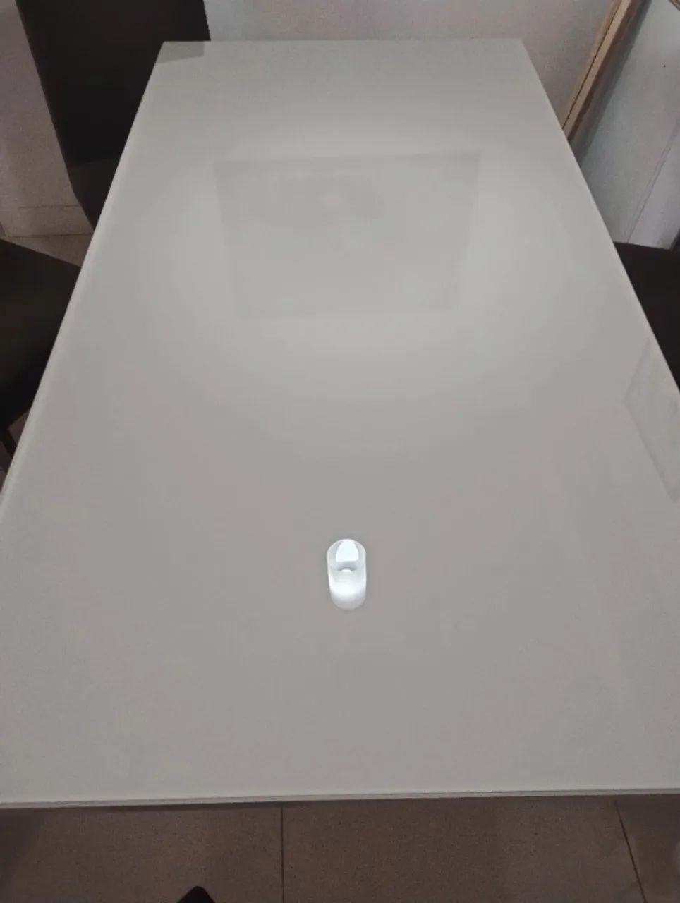 Mesa com topo de vidro + cadeiras - Foto 3