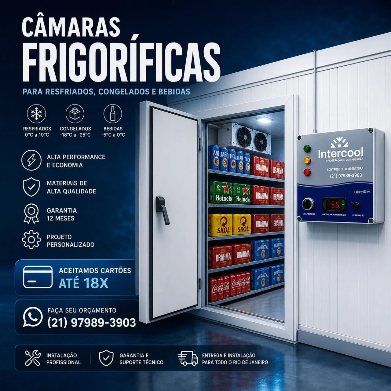 Câmara frigorífica projetos sob medida 