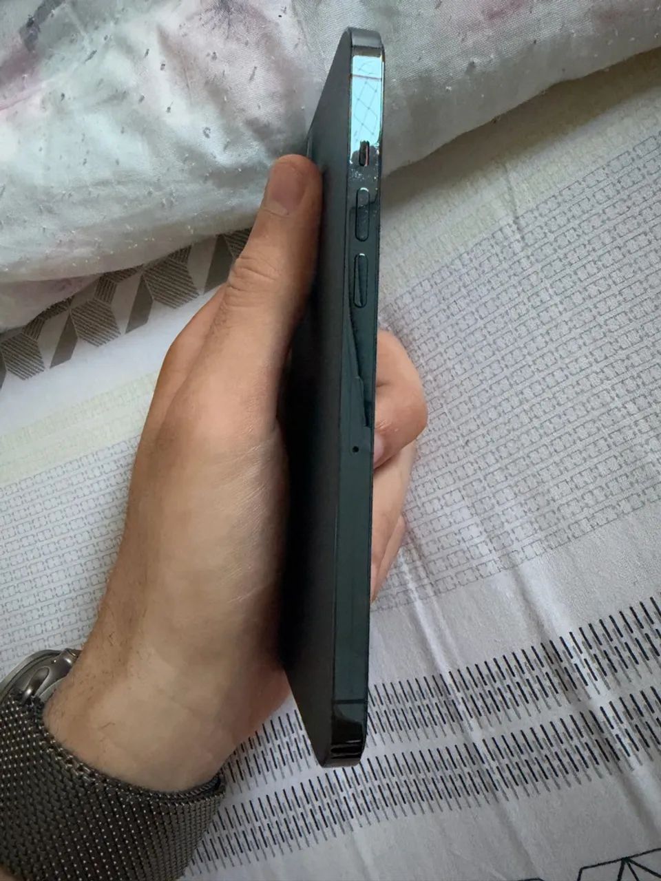 iPhone 12 Pro Max 128GB Azul impecável - Foto 5