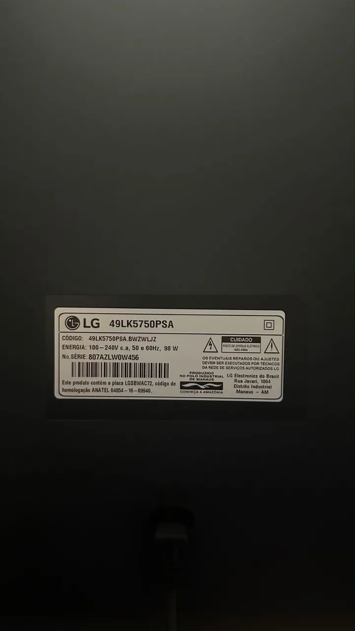 Tv LG 49 polegadas Smart