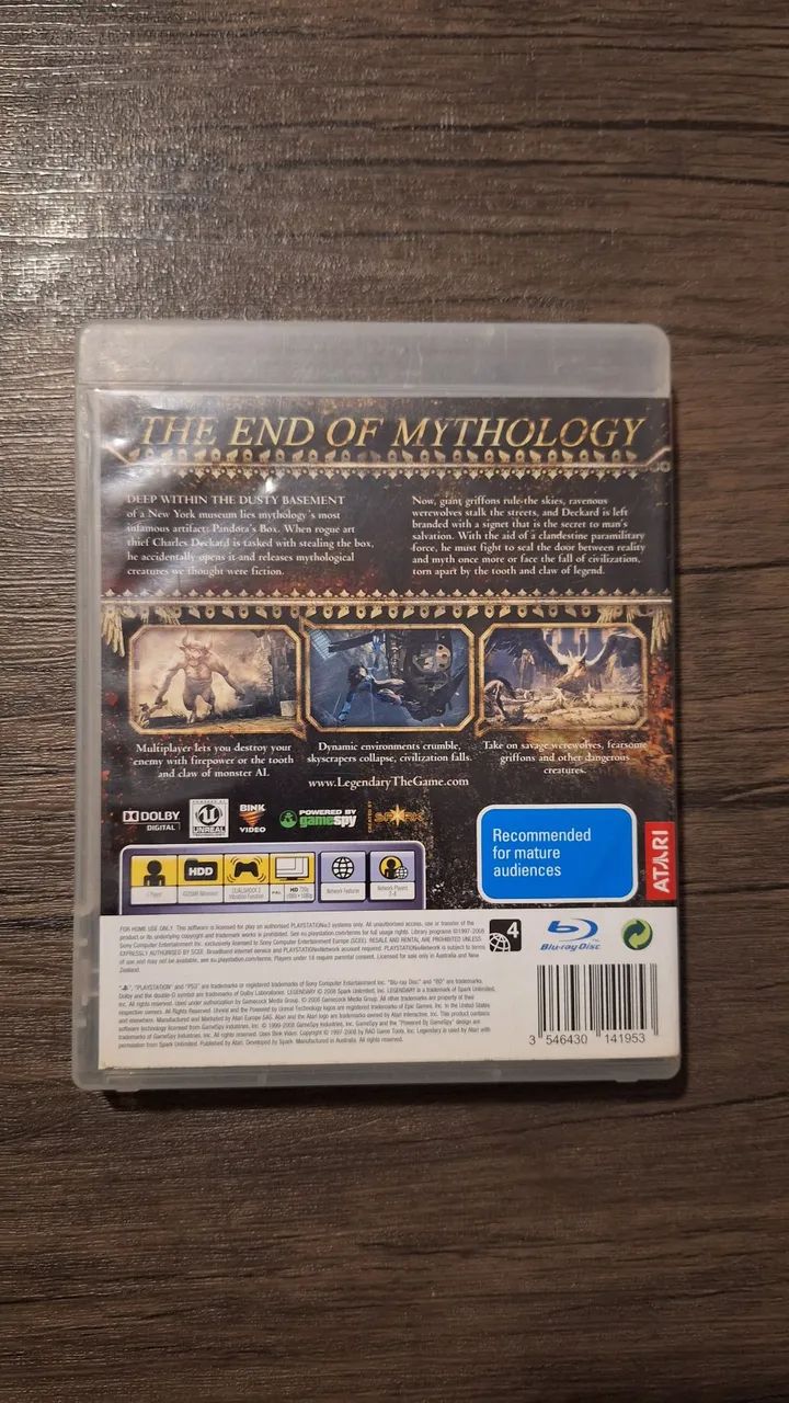 Legendary Ps3 - Jogo rarrisimo com preço baixo  - Foto 2